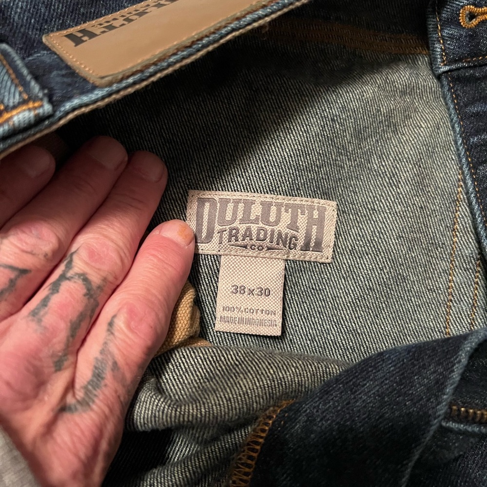 Duluth Trading Co relaxed fit carpenter jeans. Worn twice in perfect condition